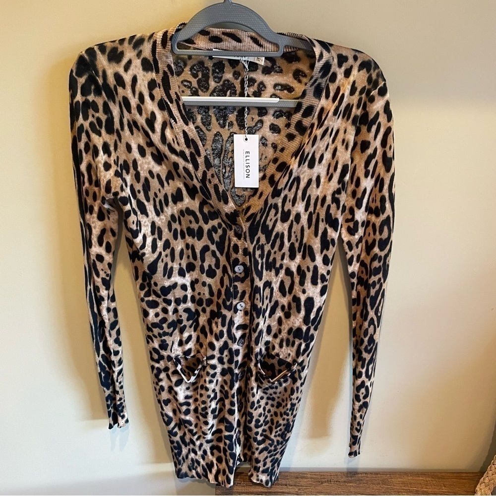 Ellison Leopard Button Cardigan - Picture 3 of 8
